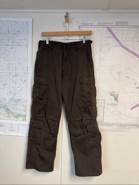 Men's Cargo Pants in Dark Brown - Durable Everyday Workwear